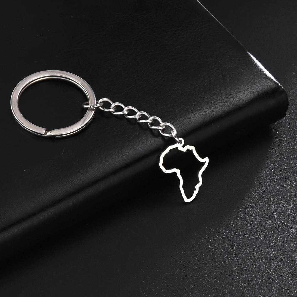 Africa Map Keychain