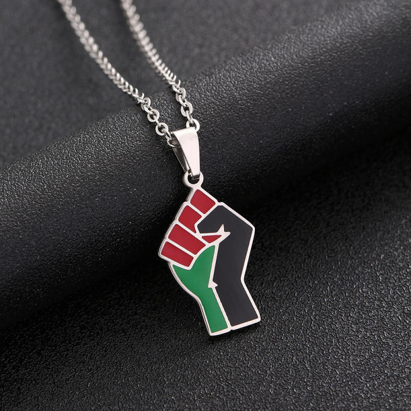 African Fist Unisex Pendant Necklace