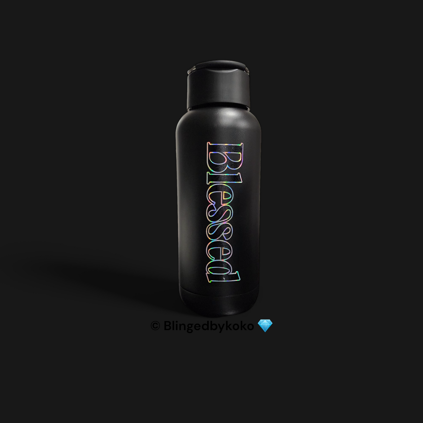 Customised Black Oasis Moda 1 Litre Drink Bottle
