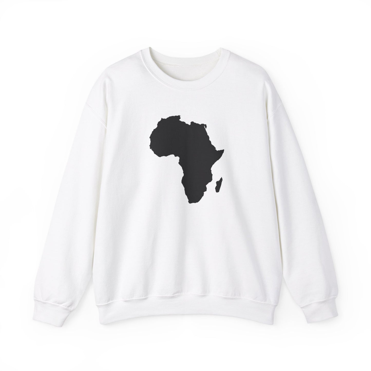 African Map White Unisex Sweatshirt