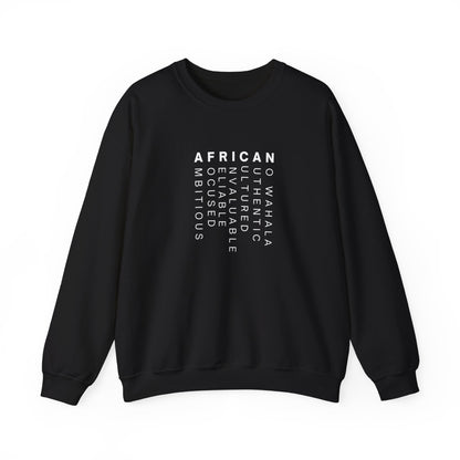 Africa Black Unisex Sweatshirt