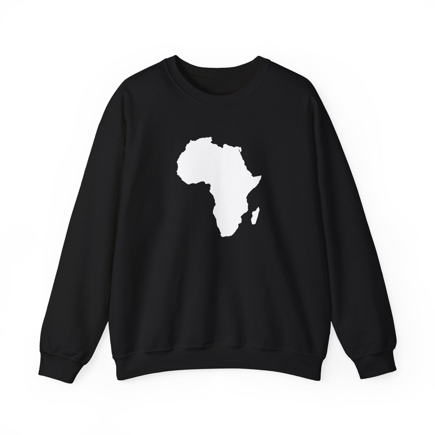 African Map Black Unisex Sweatshirt