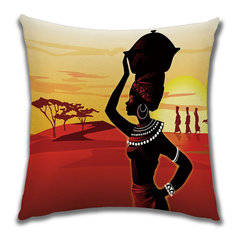 African Savannah Throw Pillow Cover