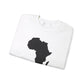 African Map White Unisex Sweatshirt