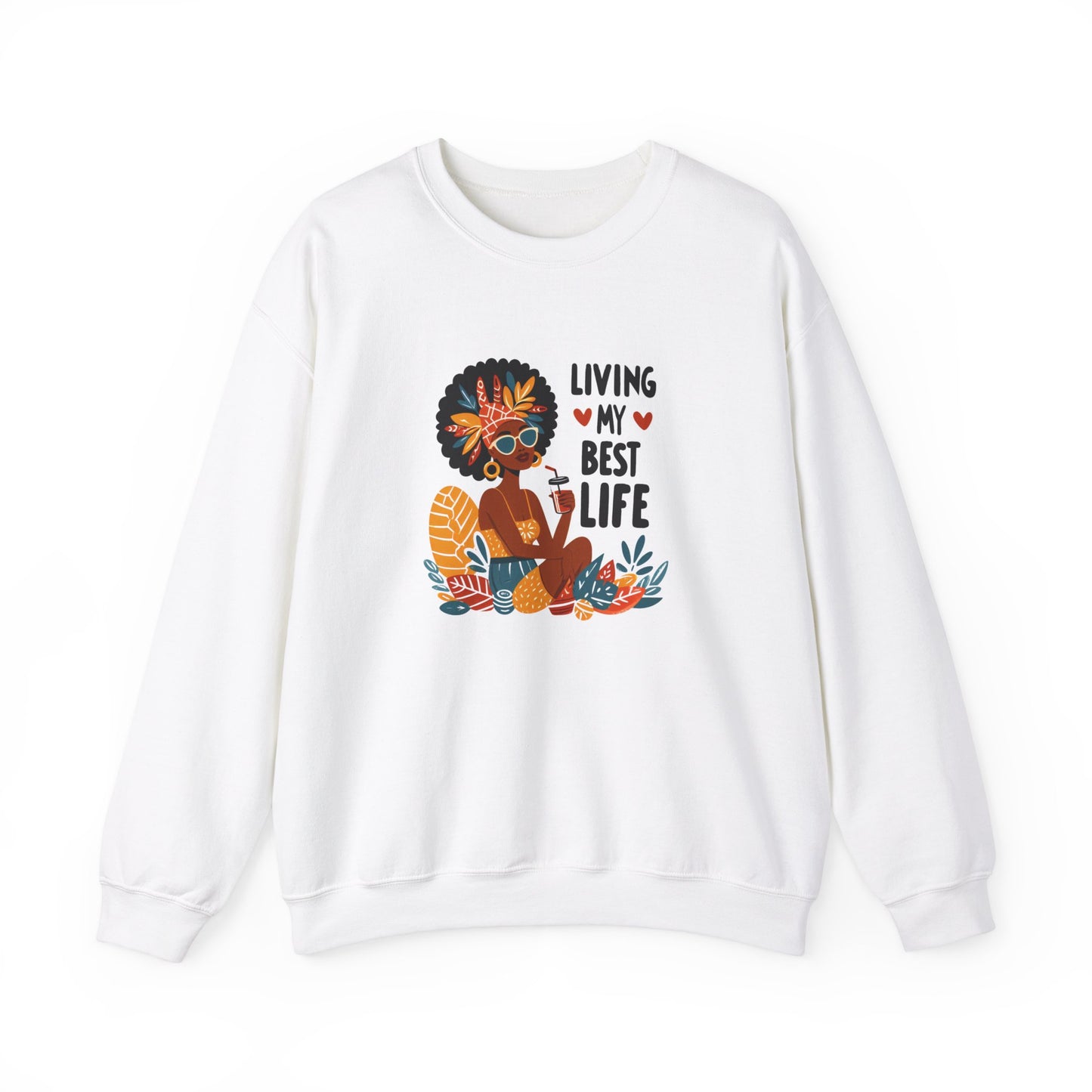 Living My Best Life Unisex Crewneck Sweatshirt