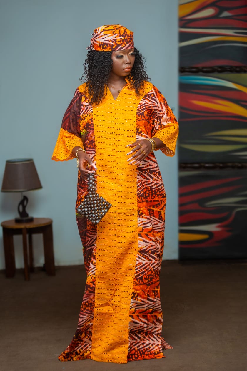 Dry Lace-Ankara Dress