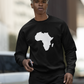 African Map Black Unisex Sweatshirt