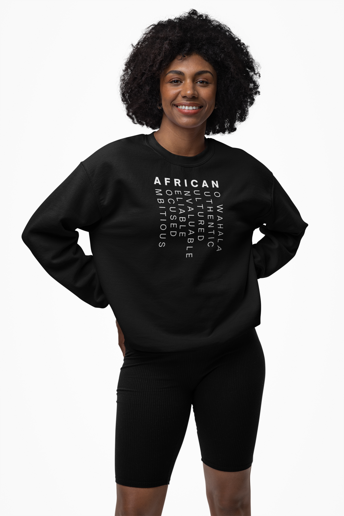 Africa Black Unisex Sweatshirt